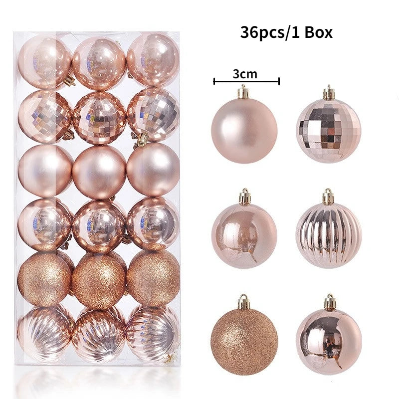 Elegant Xmas Tree Decorations for Home, Party, and New Year 2026 Décor
