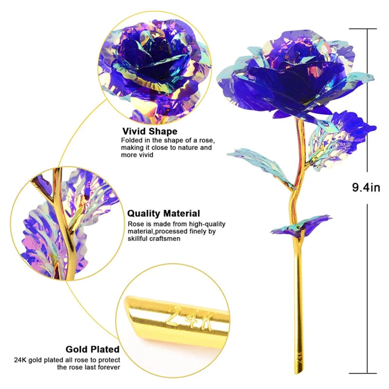 24K Gold Foil Rose – Eternal Valentine’s Gift