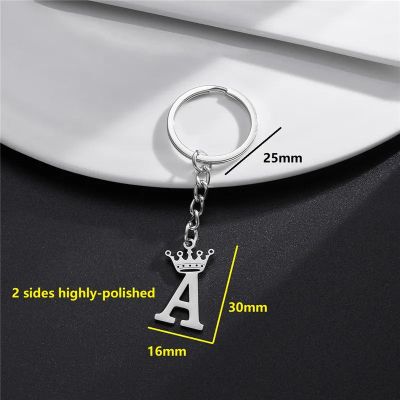 Royal Initial Keychain Charm