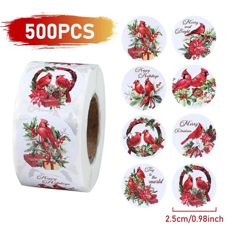 500Pcs Christmas Stickers Set