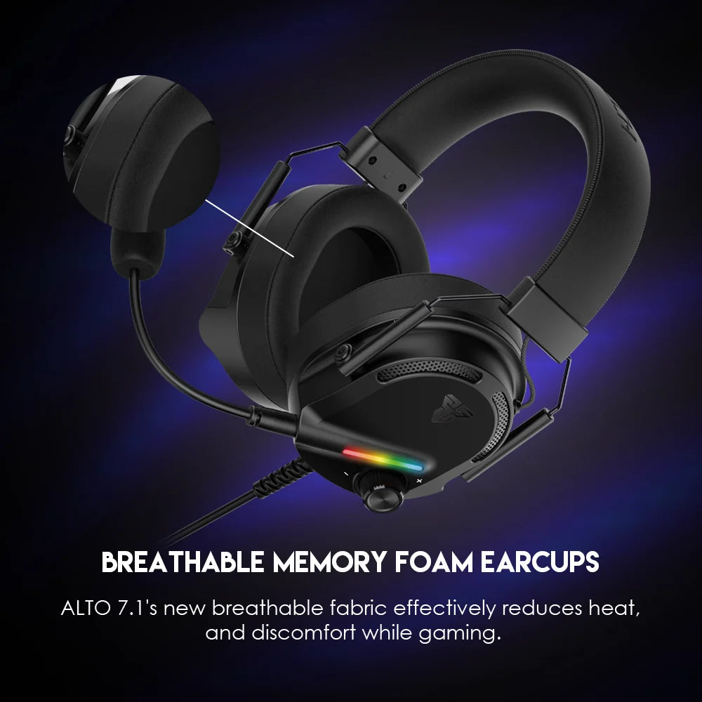 FANTECH ALTO 7.1 RGB Gaming Headset with Detachable Mic