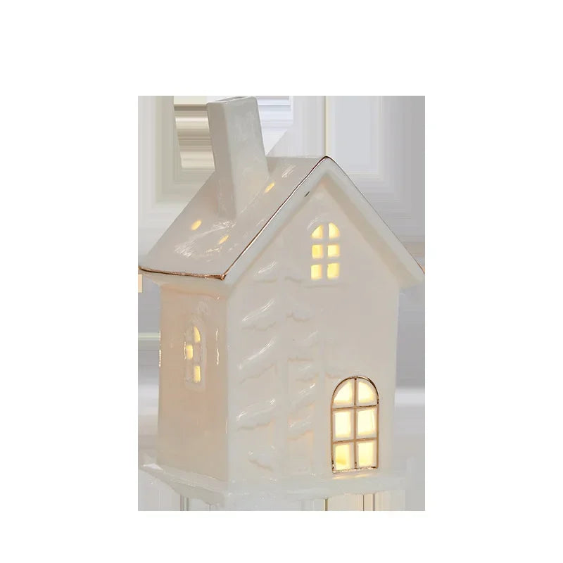 Frosted Glow Ceramic House