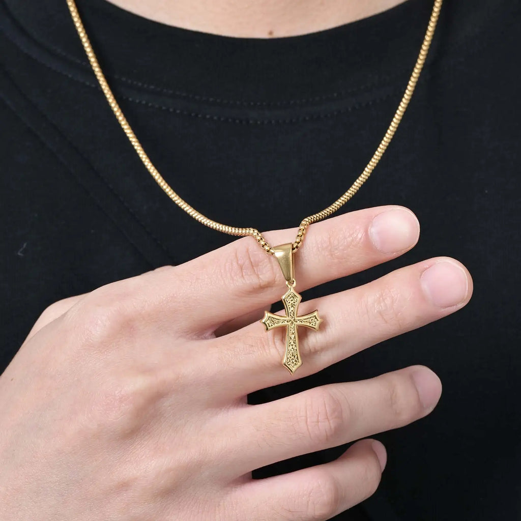 Hip Hop Cross Pendant Necklace