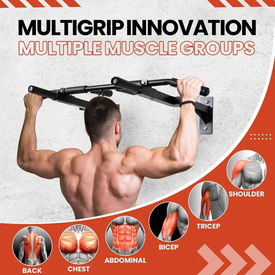 MultiGrip Wall Mount Pull-Up Bar