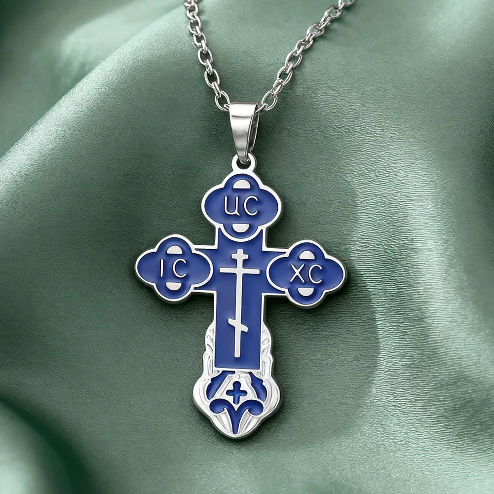 Eastern Orthodox Cross Necklace
