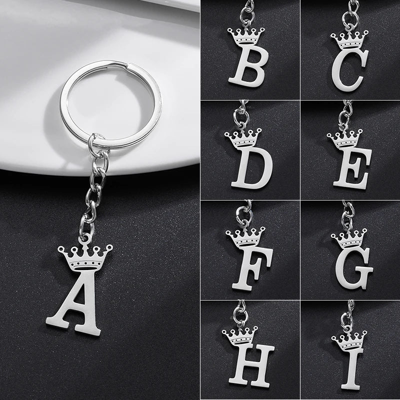 Royal Initial Keychain Charm