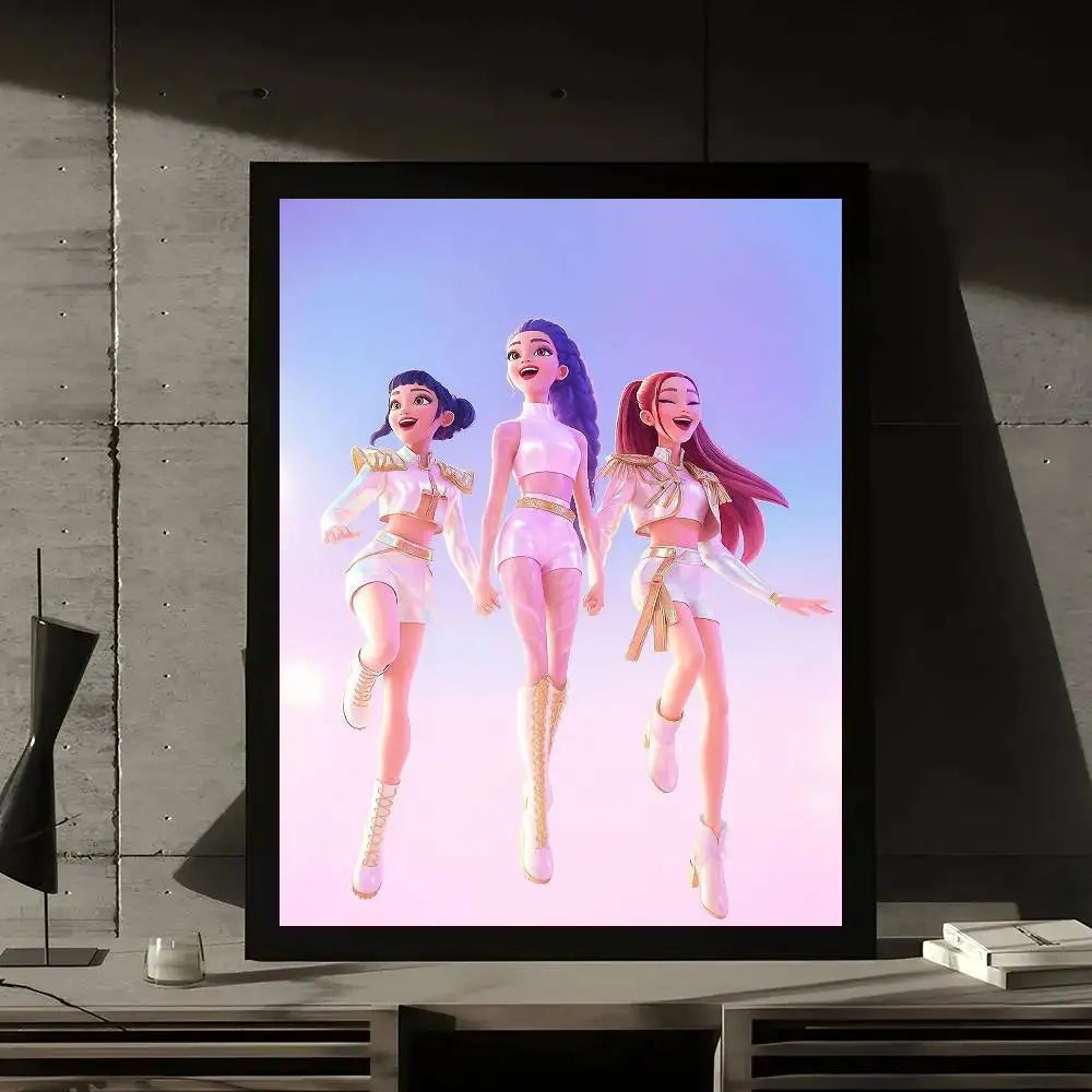 K-Pop Demon Hunters Movie Poster Wall Decal