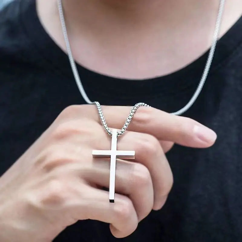Simple Cross Necklace for Men