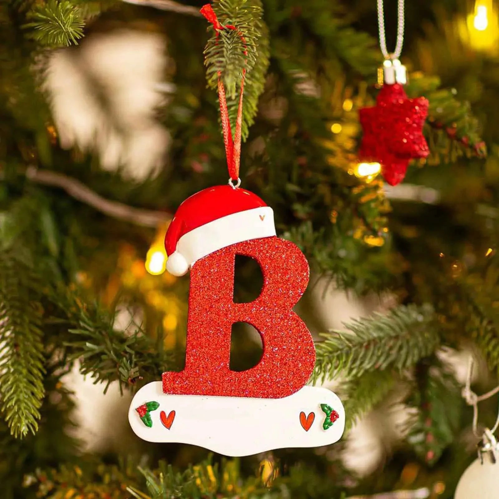 Christmas Tree Decoration for Home 2025 Letter Pendant