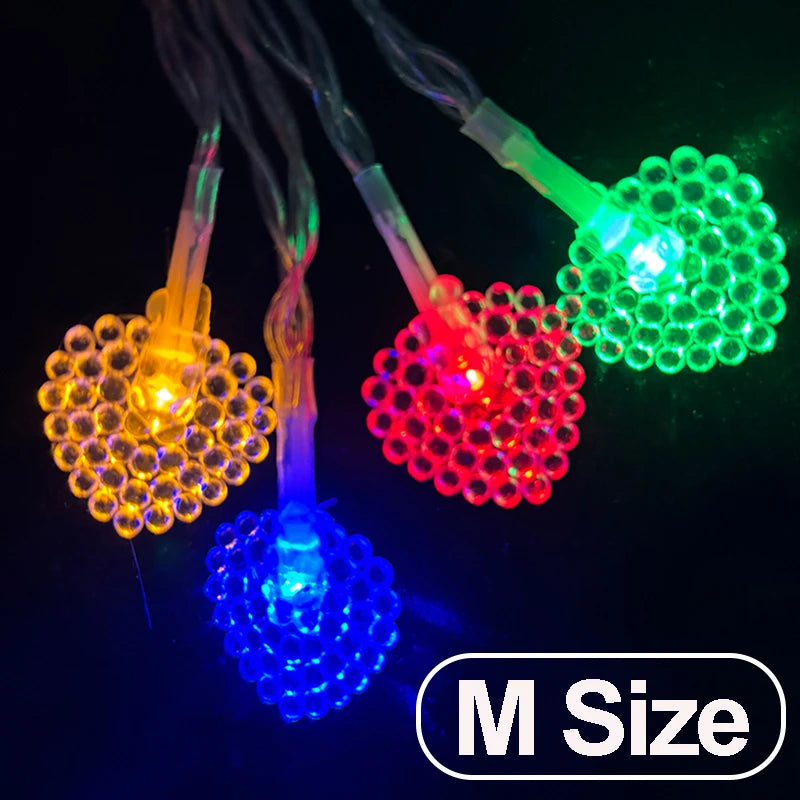 Christmas Colorful Snowflake & Star String Lights