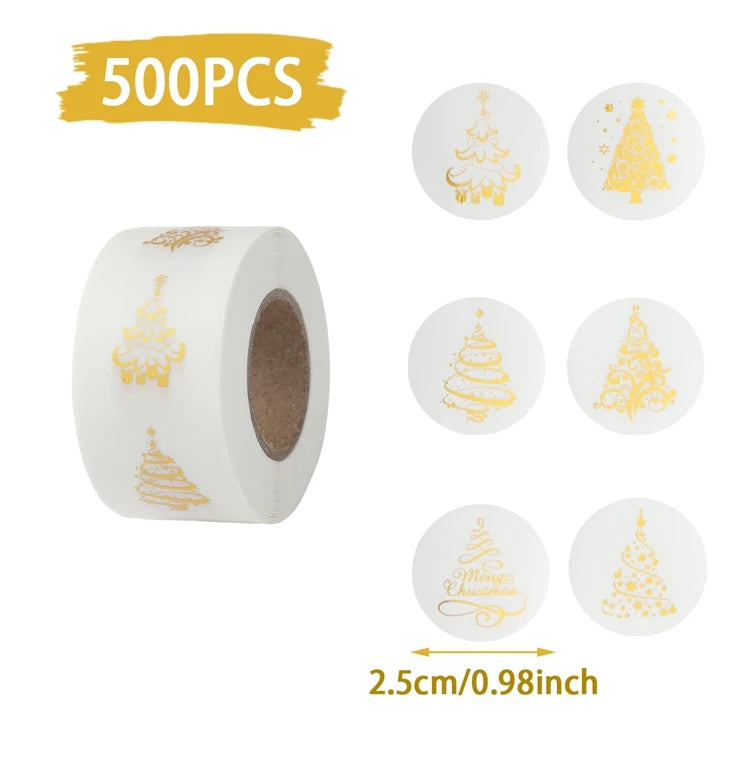 500Pcs Christmas Stickers Set
