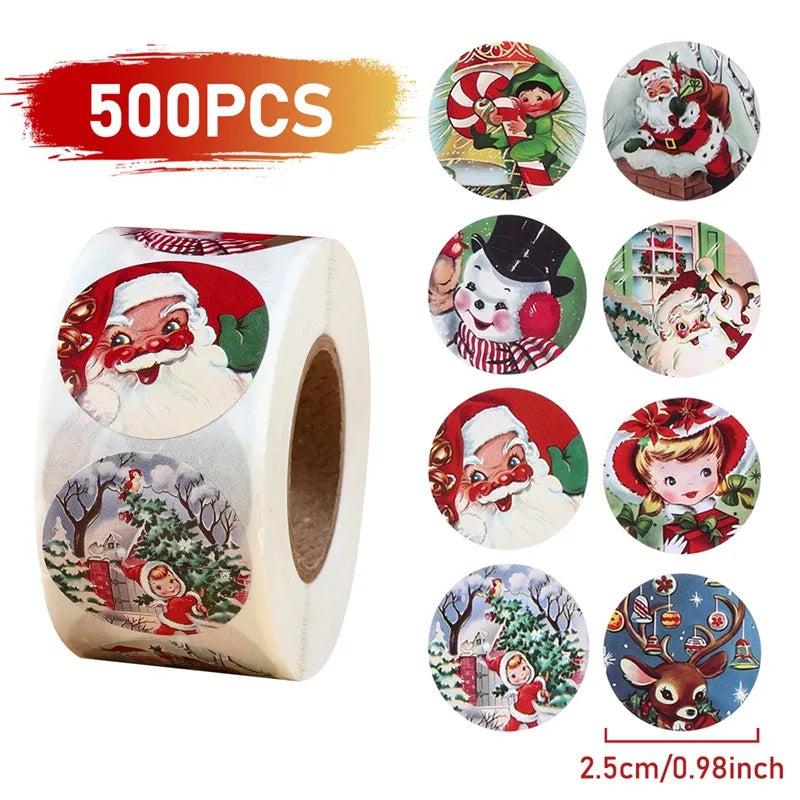 500Pcs Christmas Stickers Set