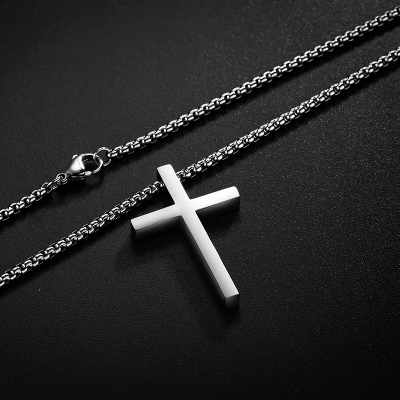 Minimalist Stainless Steel Cross Necklace