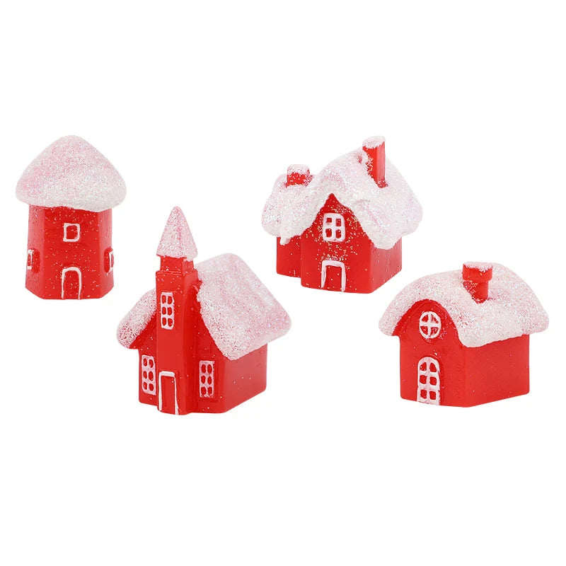 Snowy Cottage Village Figurines