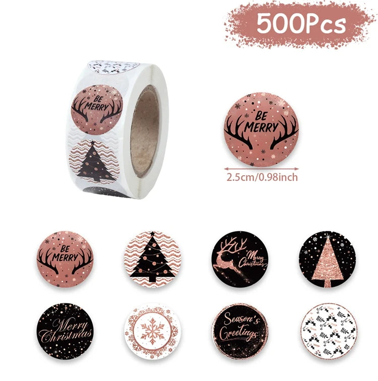 500Pcs Christmas Stickers Set