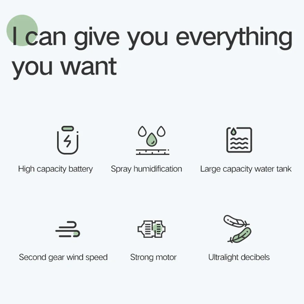 USB Mini Air Conditioning Fan & Humidifier – Portable Cooling Chiller