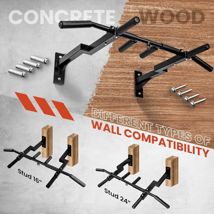 MultiGrip Wall Mount Pull-Up Bar