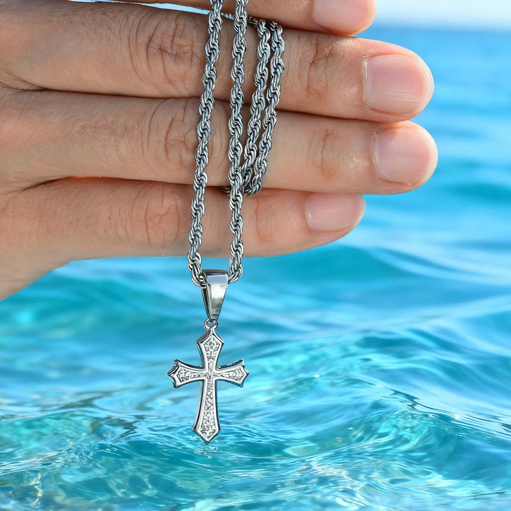 Hip Hop Cross Pendant Necklace