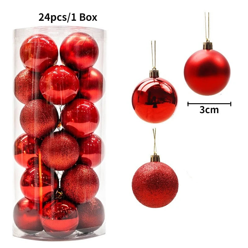 Elegant Xmas Tree Decorations for Home, Party, and New Year 2026 Décor