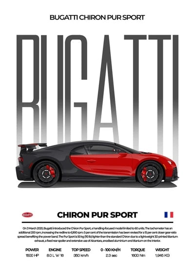 Red Performance Sports Car Canvas Wall Art