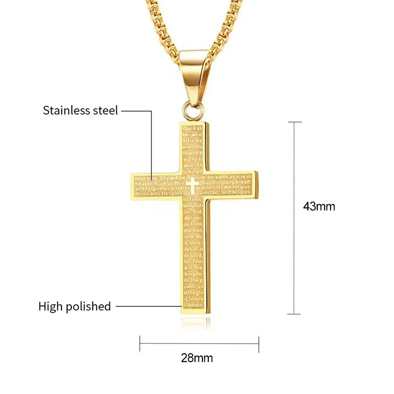 FaithGuard Prayer Cross Necklace
