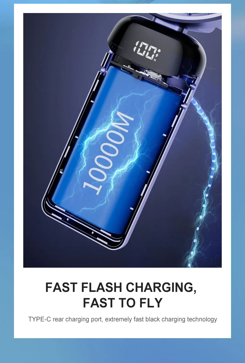 Portable Handheld & Neck Fan with Phone Holder