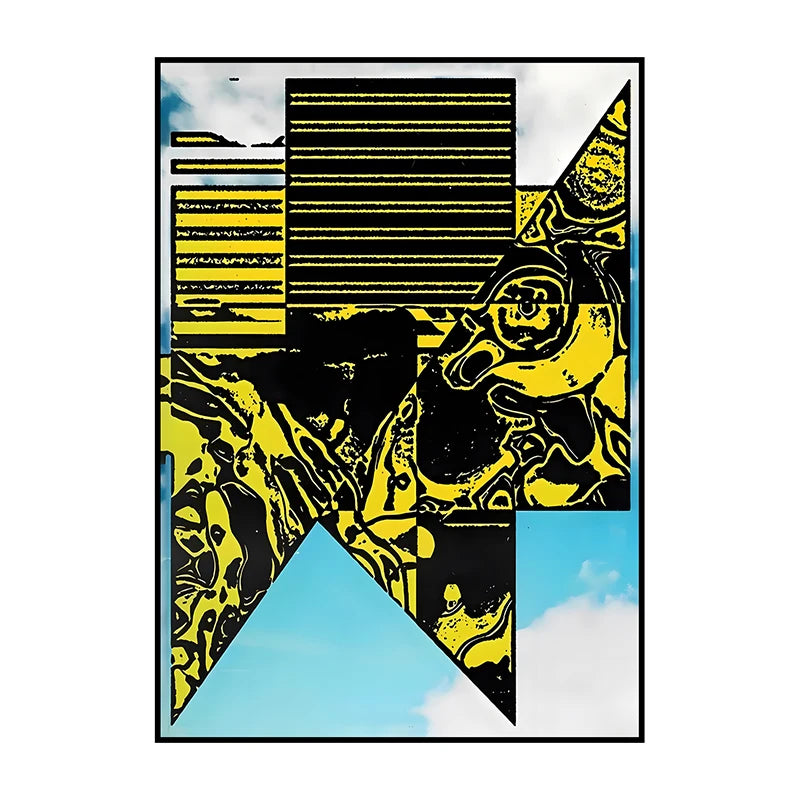 Vintage Abstract Canvas Wall Art Poster