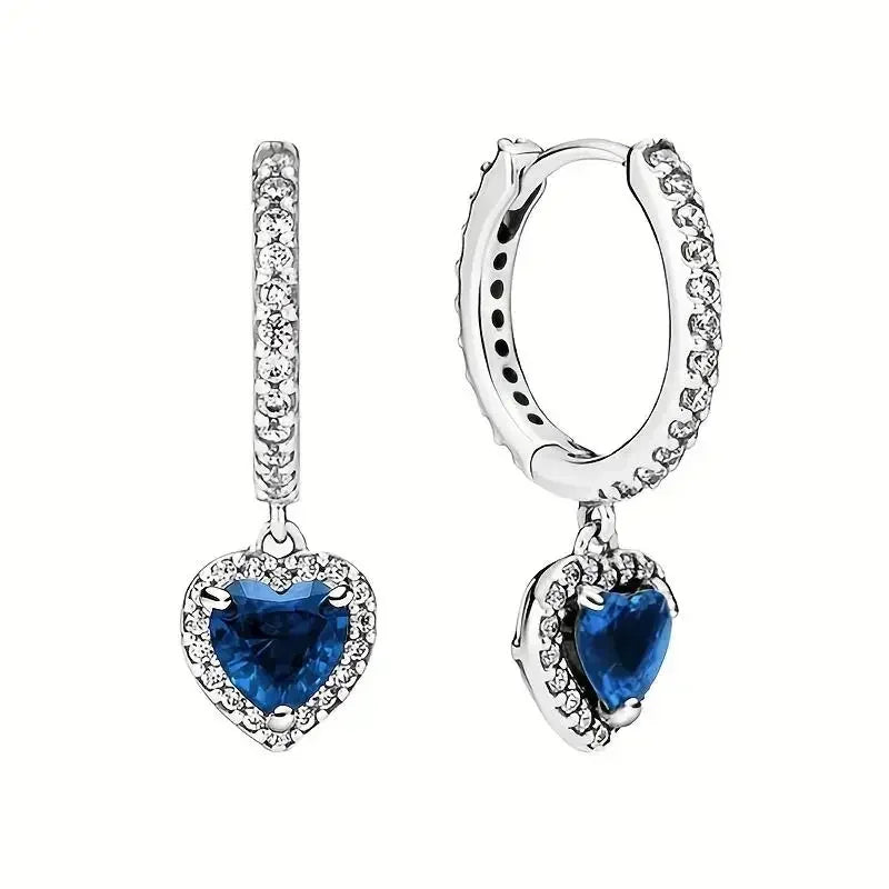 Radiant Heart Sterling Silver Earrings