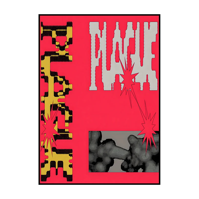 Vintage Abstract Canvas Wall Art Poster