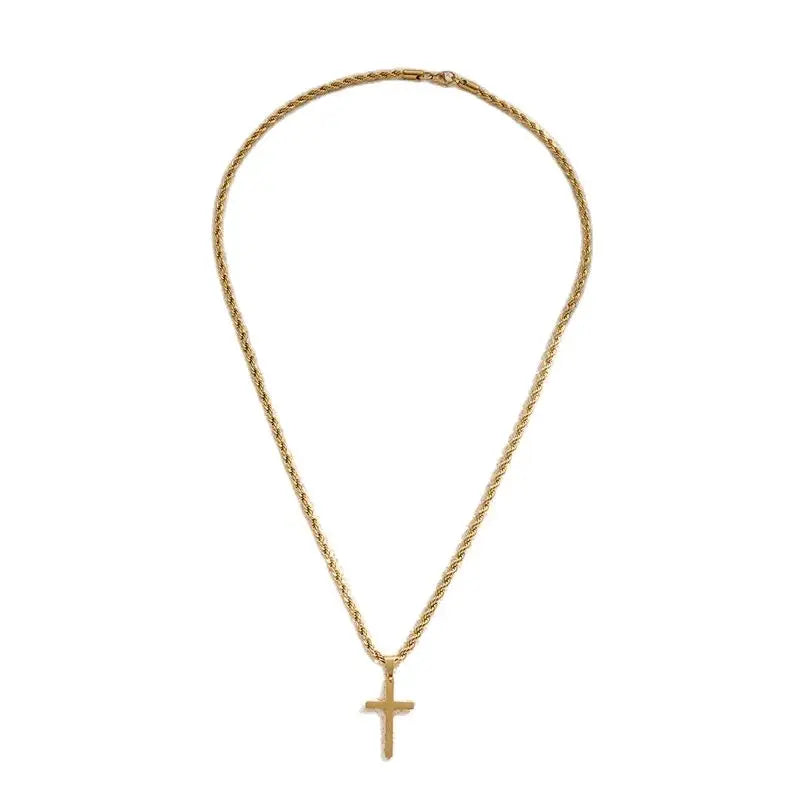 Minimalist Gold Cross Necklace