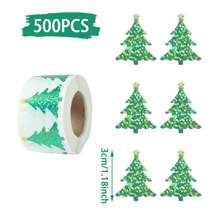 500Pcs Christmas Stickers Set