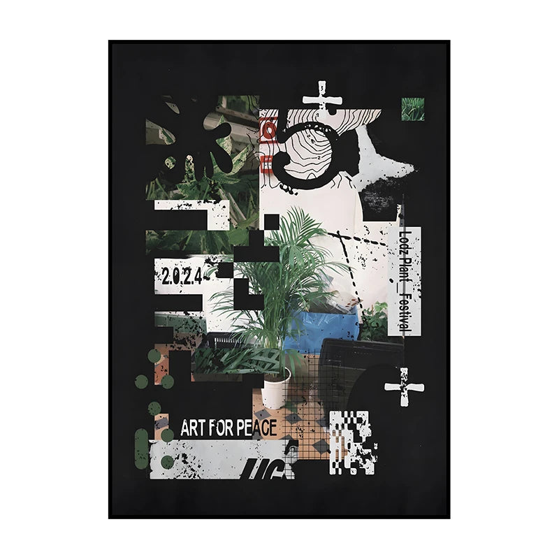 Vintage Abstract Canvas Wall Art Poster