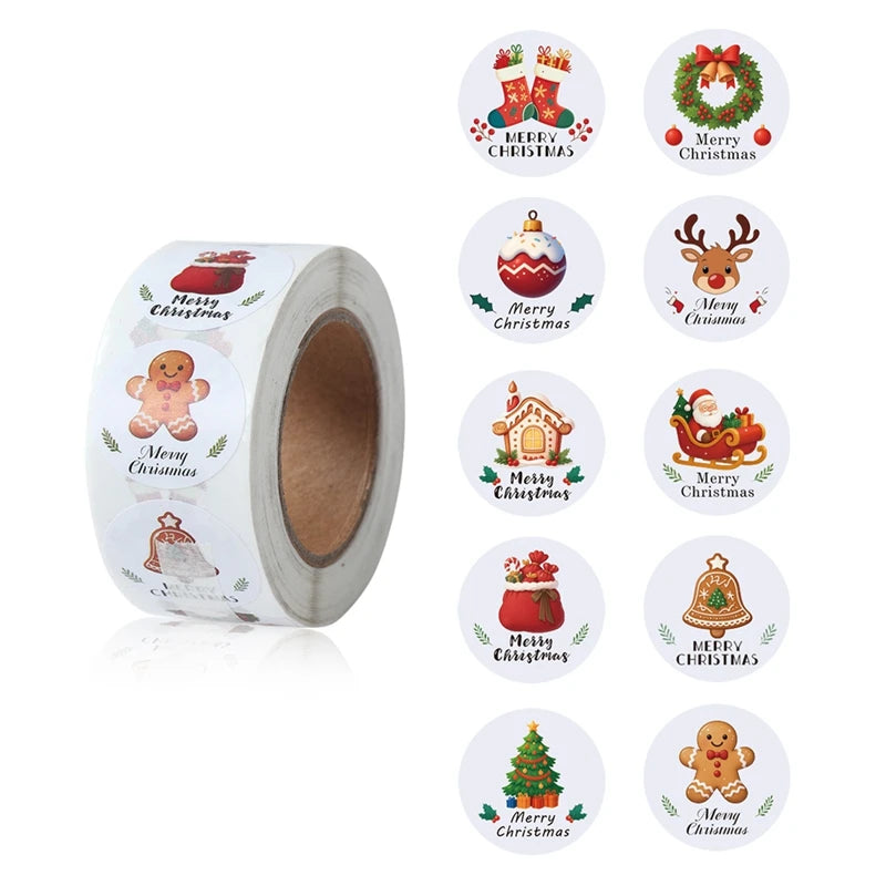 500Pcs Christmas Stickers Set