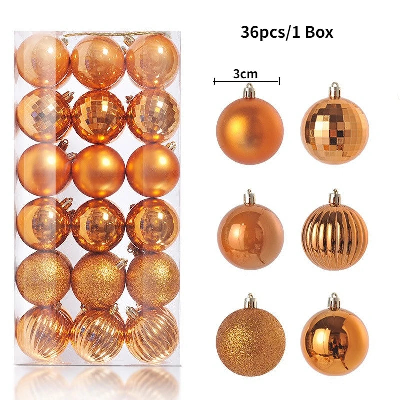 Elegant Xmas Tree Decorations for Home, Party, and New Year 2026 Décor
