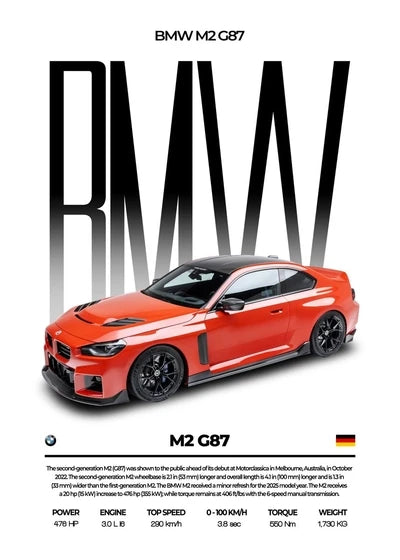 Red Performance Sports Car Canvas Wall Art