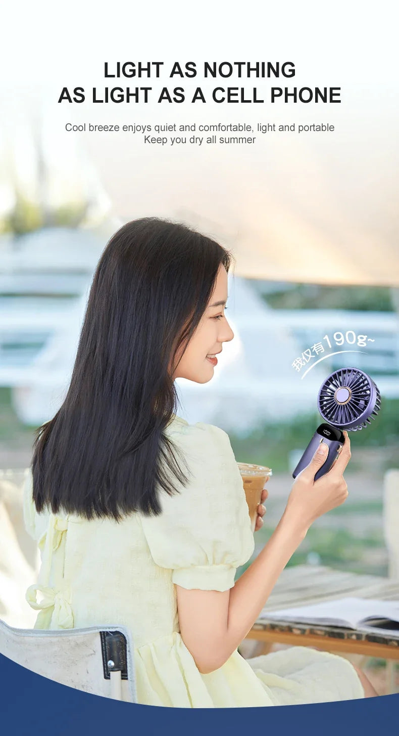 Portable Handheld & Neck Fan with Phone Holder