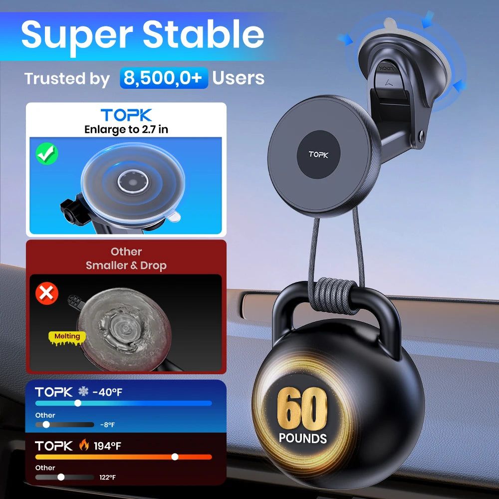 TOPK Magnetic Car Phone Holder