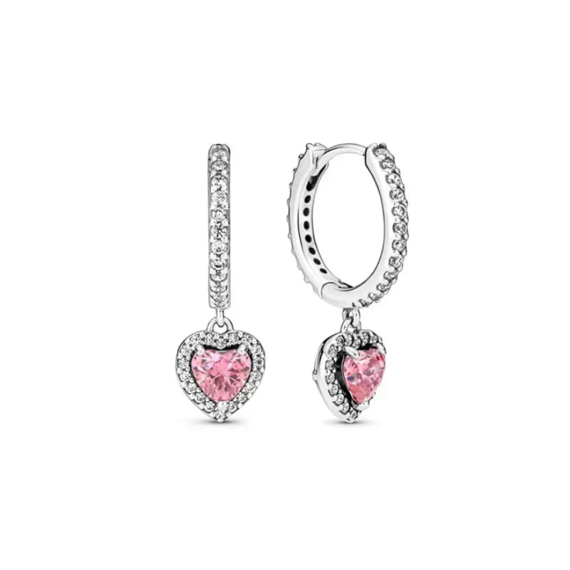 Radiant Heart Sterling Silver Earrings