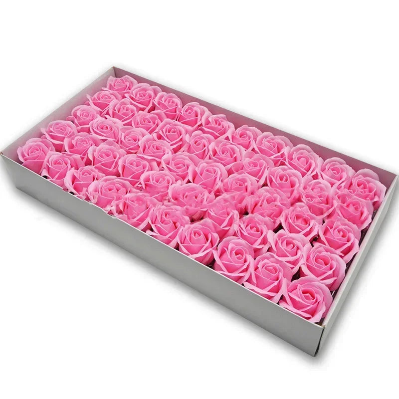 50pcs Artificial Rose Heads