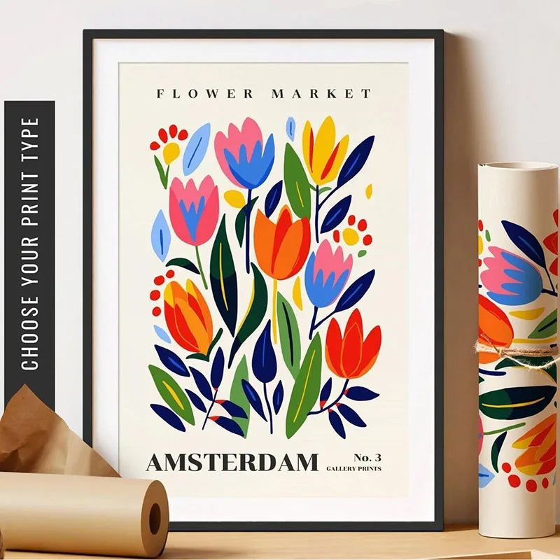 Green Botanical Leaves Canvas Wall Art