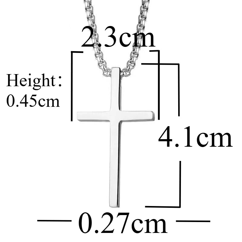 Simple Cross Necklace for Men