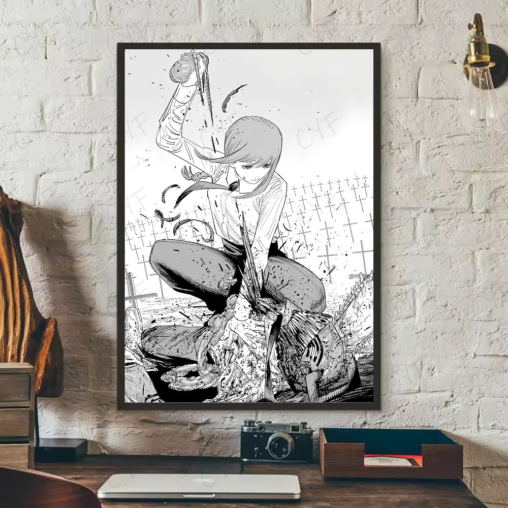 Chainsaw Man Anime Poster – Waterproof Wall Art