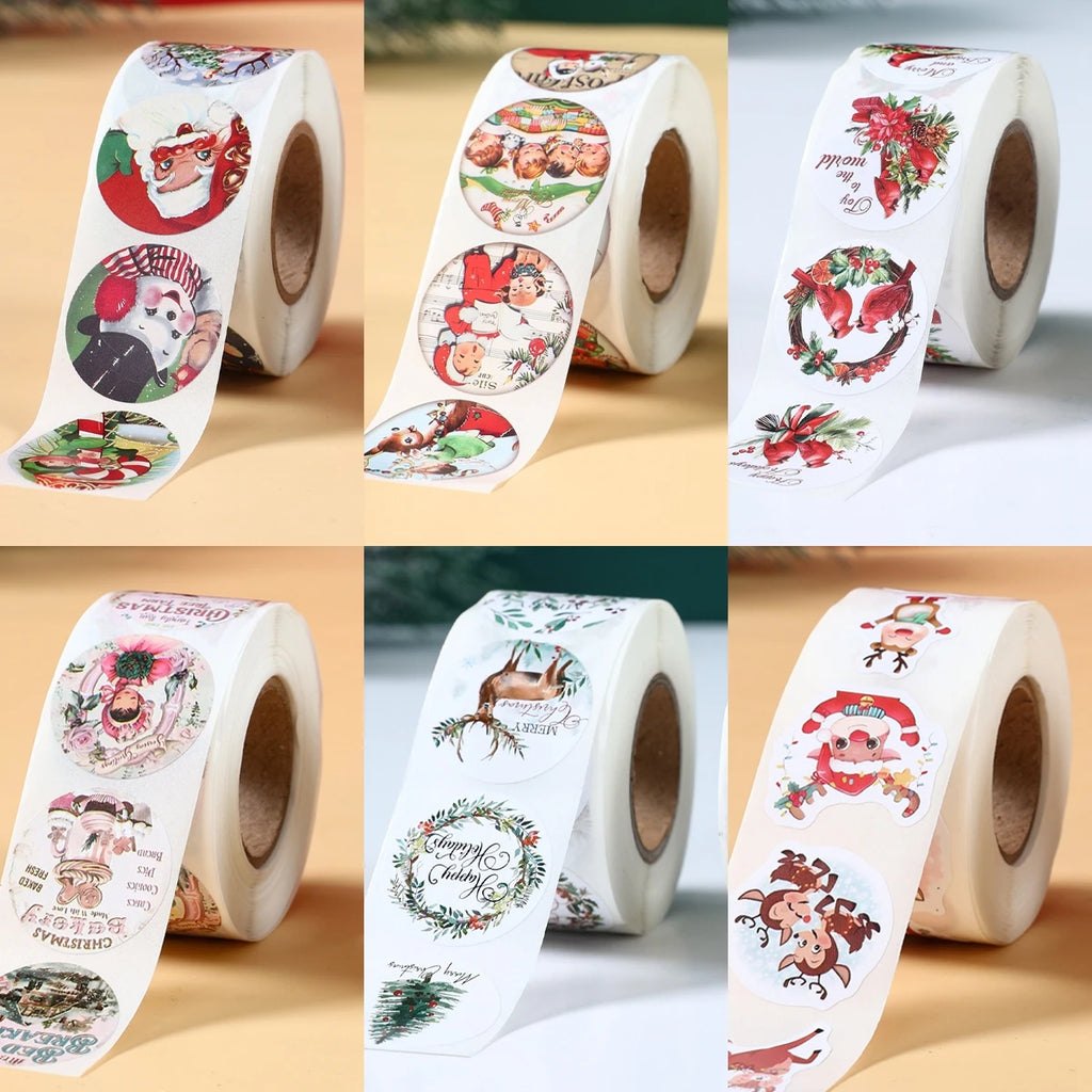 500Pcs Christmas Stickers Set