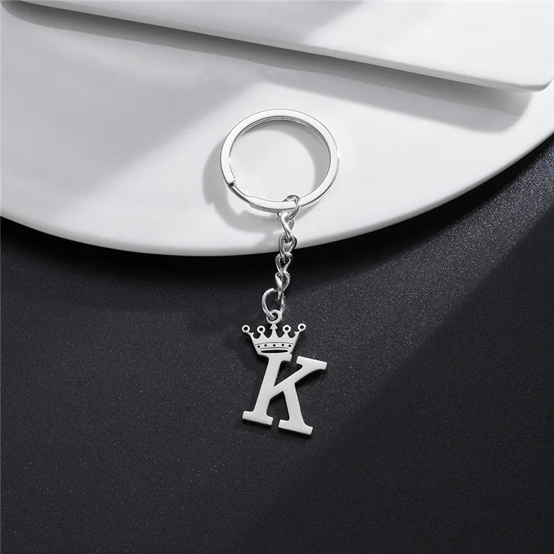 Royal Initial Keychain Charm