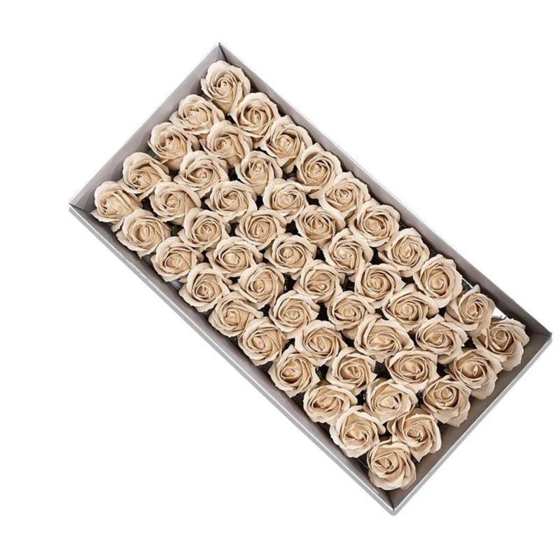50pcs Artificial Rose Heads