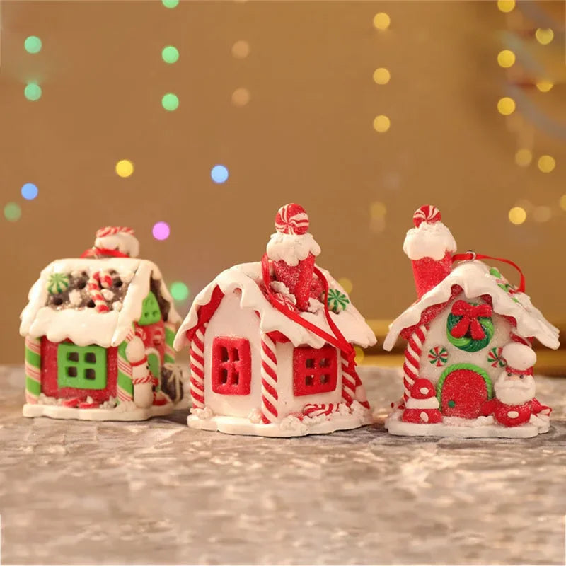 LED Light Christmas Gingerbread Small House