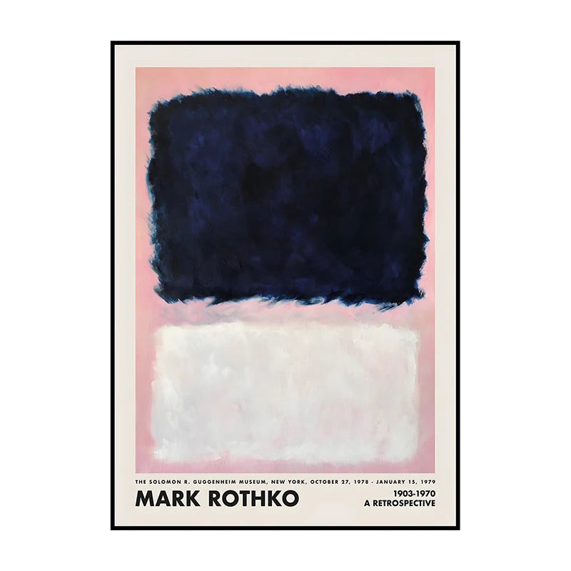 Vintage Abstract Canvas Wall Art Poster