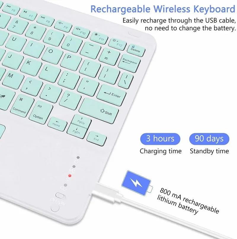 Universal Spanish/English Bluetooth Keyboard