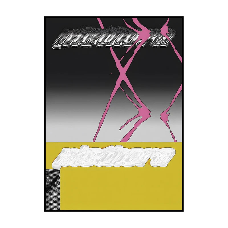 Vintage Abstract Canvas Wall Art Poster