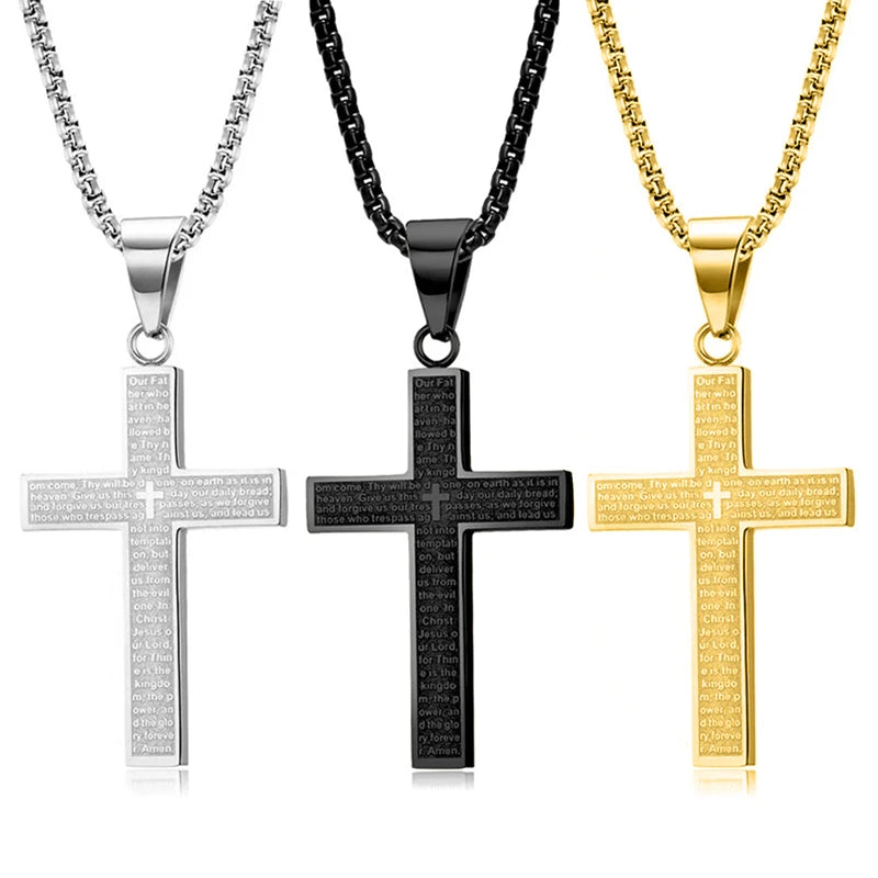 FaithGuard Prayer Cross Necklace